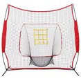 thumbnail image 4 of 7'×7' Baseball & Softball Practice Net Upgraded Strike Zone for Pitching Hitting, 4 of 9
