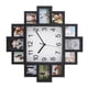 thumbnail image 1 of Reloj De Pared De Plástico 2 En 1, Marco De Fotos, Hogar Moderno Negro, 1 of 7