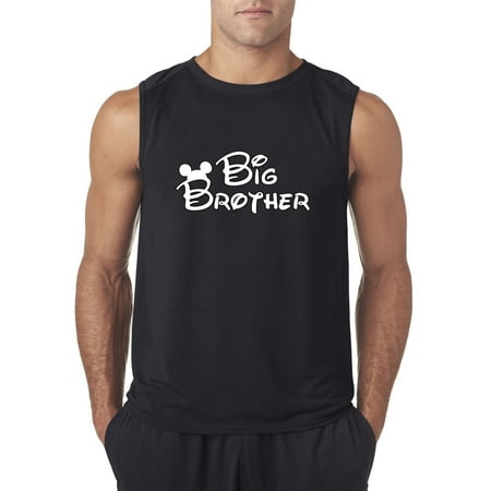 - New Way 1144 - Men's Sleeveless Big Brother Mickey Ears Medium Black