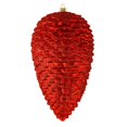 thumbnail image 1 of Vickerman N187303D 10 in. Red Matte Glitter Pinecone Christmas Ornament  2 per Box, 1 of 2