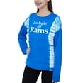 thumbnail image 2 of Ladies NFL Los Angeles Rams Recoup French Terry Long Sleeve Top, 2 of 3