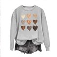 thumbnail image 1 of Meichang Chandail en Molleton de la Saint-Valentin pour Femmes, Col Rond, Manches Longues, Décontracté, Printemps, 1 of 3