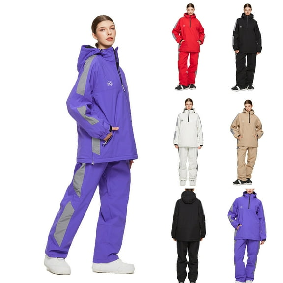 Aboser Winter Snow Suits for Women Waterproof Windproof Insulated Skisuits Thick Ski Jackets and Pants Set 2 Piece Outdoor Snowboarding Snowsuit