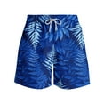 thumbnail image 4 of DIOAZUD Mens 5 inch Swim Trunks Hawaiian Tropical Print Beach Swimming Shorts Quick Dry Swimming Trunks with Pockets Bathing Suits Drawstring Elastic Waist Swimsuits, 4 of 5