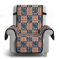thumbnail image 6 of TSOVTHRID American Flag Plaid Print Recliner Chair Covers Lazy Boy Recliner Covers Stay in Place Couch Cover Slipcovers Non-Slip Furniture Protector with Elastic Strap for Independence Day Decor, 6 of 7