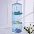 thumbnail image 1 of Hanging Storage Bag 3 Tier Mesh Net Bedroom Bathroom Organizer, 1 of 7