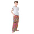 thumbnail image 3 of FORMRS Boys Pajama Pants with Pockets Size 13-14Y Kids Lounge Sleep Bottoms, Art City, 3 of 8