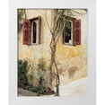 thumbnail image 3 of Zeny Cieslikowski 15x18 White Modern Wood Framed Wall Art Titled - Two Windows Red Shutters, 3 of 5