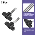 thumbnail image 3 of Uxcell 2Pack Metric 304 Stainless Steel Clamping Screw Knob T Shaped Thumb Screws M6 x 30mm, 3 of 5