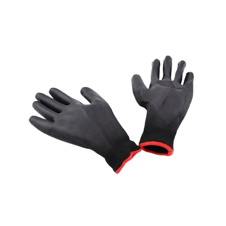 

Spring hue PU Nylon Safety Coating Work Gloves Builders Palm Protect