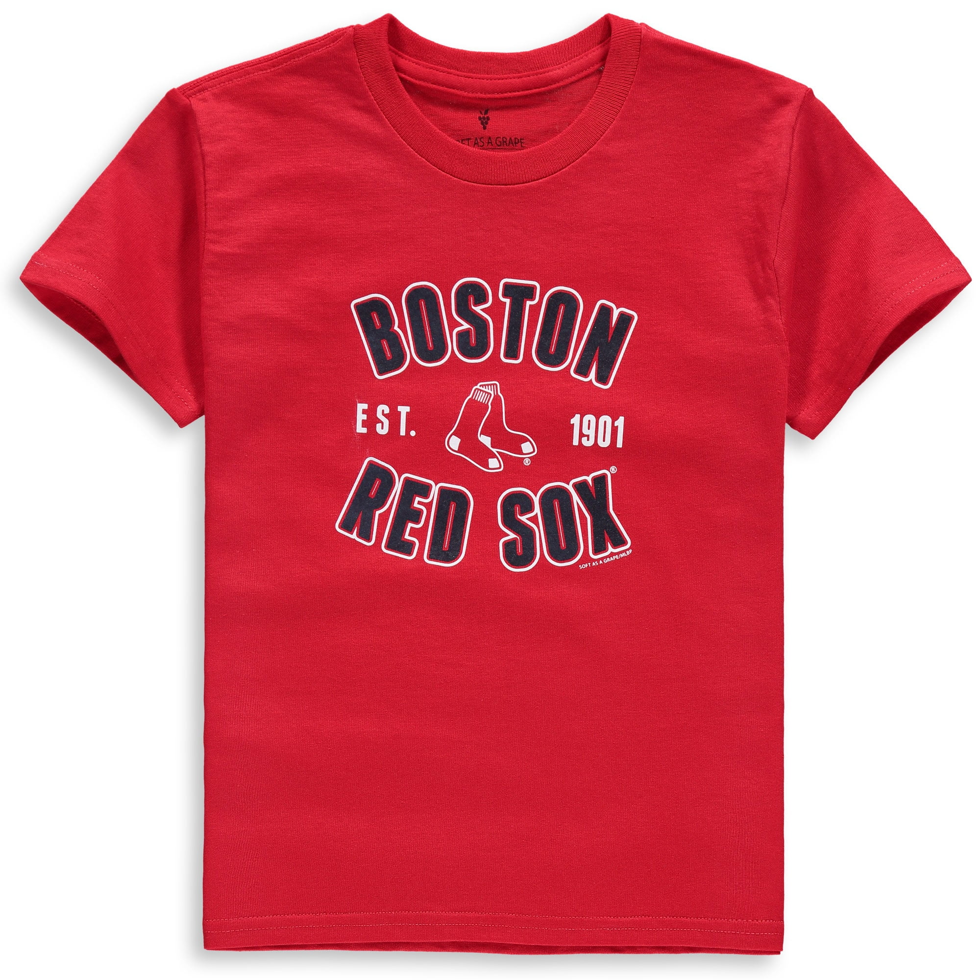 Boston Red Sox Soft as a Grape Youth Cotton Crew Neck TShirt Red