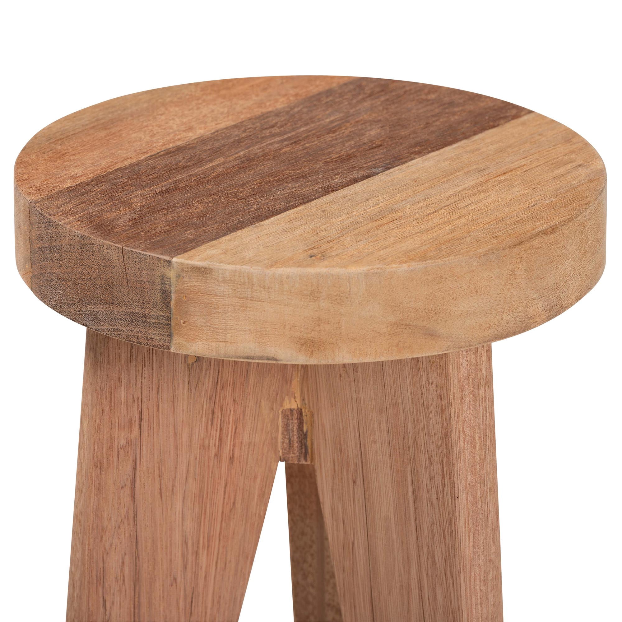 bali & pari Sayen Rustic Footstool, Natural Brown