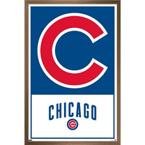 MLB Chicago Cubs - Logo 22 Wall Poster, 14.725" x 22.375" Framed