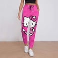 thumbnail image 2 of Hello Kitty Women's Lounge Joggers Sweatpants Athletic Yoga Pants with Pockets, 2 of 8