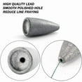 thumbnail image 2 of Dr.Fish 50 Pack Bullet Fishing Sinker Weight Worm Weights Lead Sinker for Bass Fishing, Texas Rigs, 2 of 6