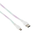 thumbnail image 3 of onn. USB To USB-C Glitter Cable, Purple & Mint, 6', 3 of 6