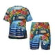 thumbnail image 1 of Balery Floral Truck Welcome Conjunto de Pijama Infantil de Manga Corta con Estampado – Ropa de Dormir de Algodón Suave-Large, 1 of 6