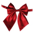 thumbnail image 3 of Elegant Solid Color Polyester Silk Bow Tie for Students Attachees and Flight Attendants Functional Accessory for Everyday Wear, 3 of 3