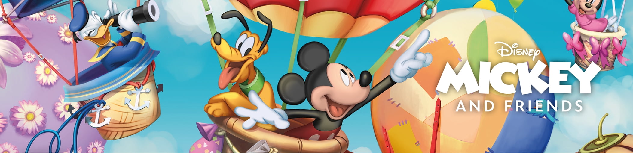 Ceaco Disney Mickey and Friends Hot Air Balloon 300-Piece Interlocking Jigsaw Puzzle for Children Ages 12+