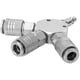 thumbnail image 4 of Conector neumático, conector de aire rápido de 3 vías, adaptador de conector rápido para manguera de aire con 1/4 & #39; F-npt Thread Feliz Sencillez, 4 of 5
