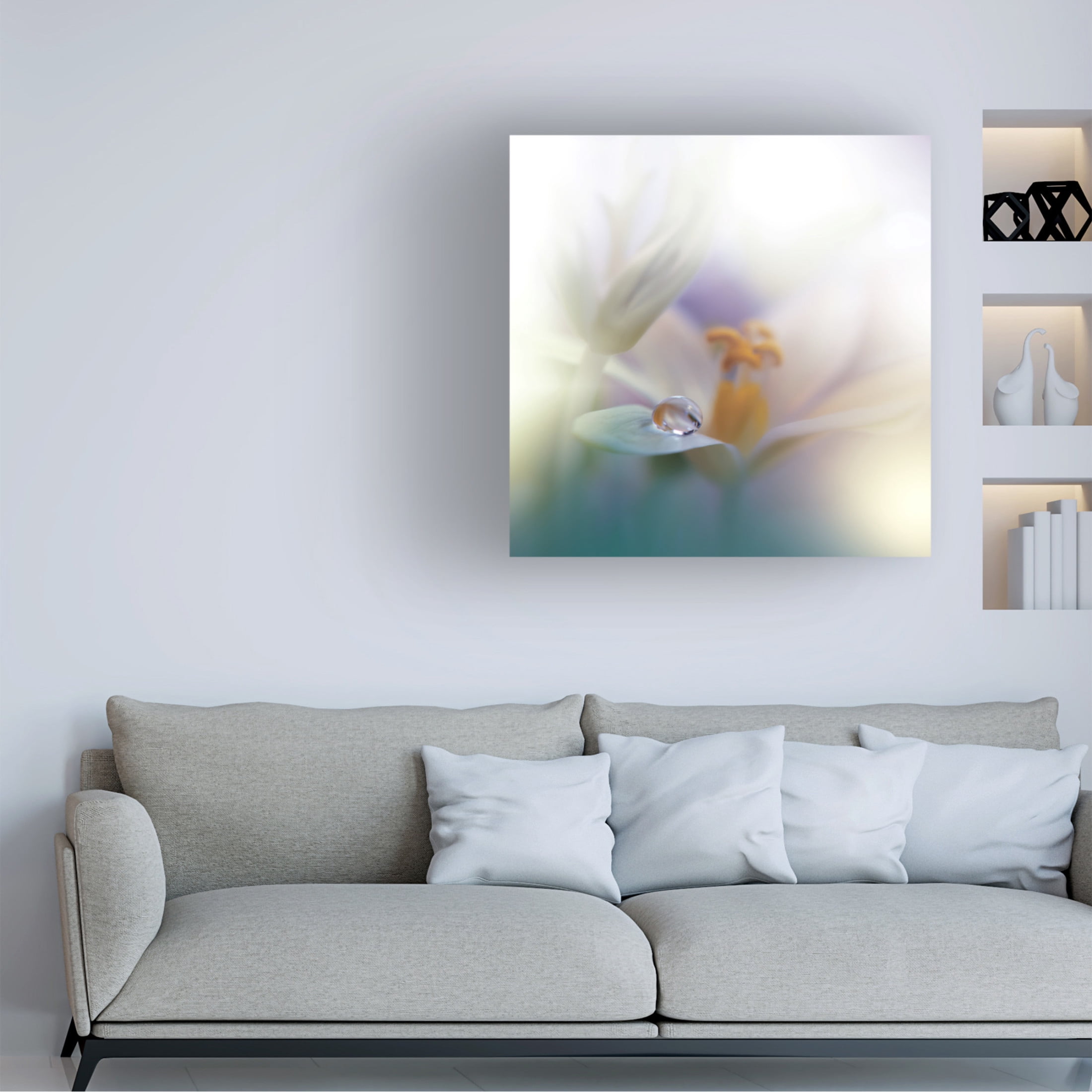 Canvas Wall Art - Juliana Nan 'All Of Me ' Wall Art for Living Room, Bedroom, or Office D?cor by Trademark Fine Art - 35 x 35 Inches