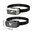 thumbnail image 2 of Billuyoard Linterna frontal impermeable 5 modos ajustable al aire libre equitación nocturna Camping senderismo escalada cabeza linterna lámpara de Iluminación y accesorios Negro Billuyoard HA074253-02, 2 of 6