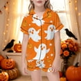 thumbnail image 2 of Ruiwill Halloween Girls Pjs Size 2-3 Years Fall Comfy Short Sleeve Halloween Girls Sleepwear Set, 2 of 5