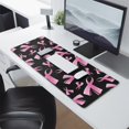 thumbnail image 2 of Long Mouse Pads for Desk,Pink Breast Cancer Desk Mats on Top Of Desks, Desk Mouse Pad Extra Large with 3mm Non-Slip Base and Stitched Edge for Gaming,Office,Work,Home 31.5x11.8in, 2 of 5