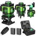 thumbnail image 1 of Multifuncional 4D 16 líneas Nivel láser 3 ° Autonivelador Herramienta de nivelación de batería de litio recargable USB con línea de inclinación horizontal vertical Verde Vhermosa BST3061376, 1 of 5