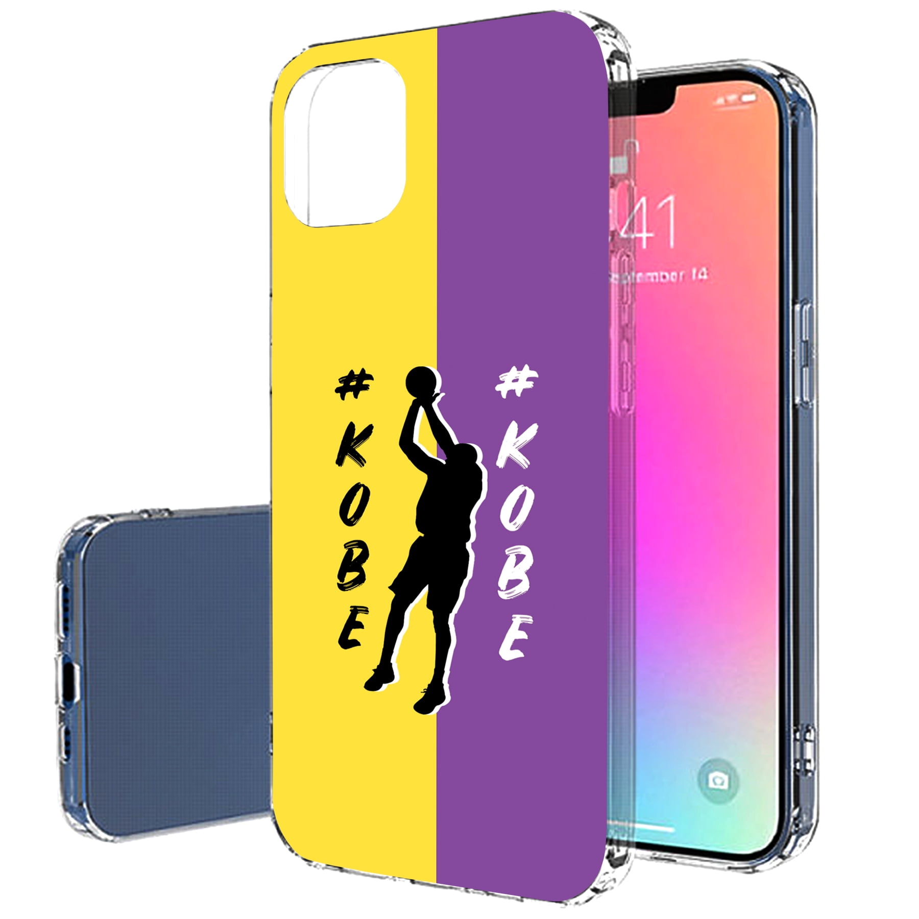 Flexible Soft Thin Gel Tpu Cover TalkingCase Slim Case for Apple iPhone 13 Kobe Mamba Snake Print Anti-Scratch,USA Light Weight
