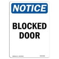 thumbnail image 1 of SignMission OS-NS-A-1218-V-10369 Panneau de Signalisation OSHA de 12 x 18 Po - Porte Bloquée, 1 of 1