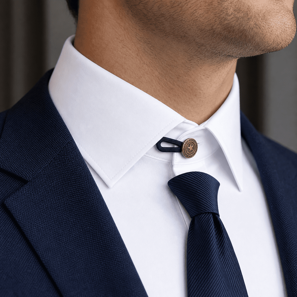 10 Pack Elastic Collar Expanders for Men's Dress Shirts, Button Extenders for Neck Adjustment, Suit and Tie Accessories for 1/2 Size Increase in Men's Formal Wear