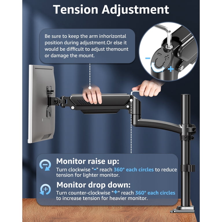 HOMOUNT Single Monitor Arm 22-32 Inch Full Motion photo 5
