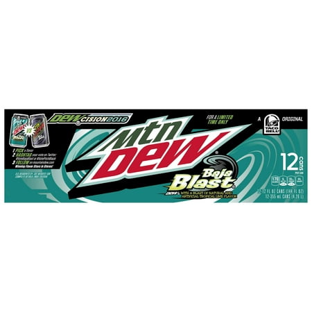 Mtn Dew Baja Blast 12 Pk 120 Fl Oz Walmartcom - 