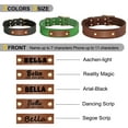 thumbnail image 3 of Didog Leather Dog Collar with Nameplate Print Pet Name & Heavy Duty Metal Buckle M-XL, 3 of 8