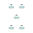thumbnail image 3 of Greeniant Snorkeling profesional natación gafas ajustables Unisex portátil piscina gafas anteojos interior deportes acuáticos al aire libre Type2 NO2, 3 of 6