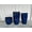 Ceramic Blue, variant on FIASON 2 Pack 21" Black Tall Outdoor Large Planters Pots,Front Porch Planter Pots with Drainage Design Holes for Patio, Porch, Garden, Indoor