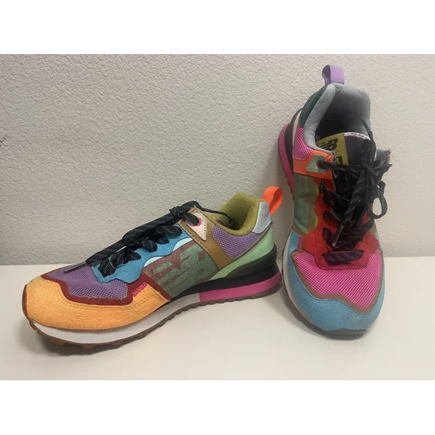 New Balance ML574IME "Pink Glow" Multi Color Men’s Athletic Sneaker Size 7.5