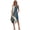 Blue Palm Tree Print, variant on Binienty Sleeveless Sundress with Tropical Floral Pattern, Asymmetric Hem Midi Dress with Side Pockets for Summer Casual Outings and Weekend Gatherings