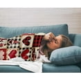 thumbnail image 6 of Vintage Buffalo Plaid Flannel Fleece Blankets,Valentines Romantic Gnome Love Luxury Comfort Soft Throw Blanket Mother''s Day Retro Heart Checkered Cozy Warm Bed Throws for Sofa Couch Chair 50x80In, 6 of 6