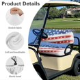 thumbnail image 6 of HUIACONG American Flag Design Golf Club Car Accessories Golf Cart Seat Covers for 2-Person Seats Golf Carts 2 Seats, Easy to Install Sweat Absorption Golf Cart Seat Towel Blanket, 6 of 7
