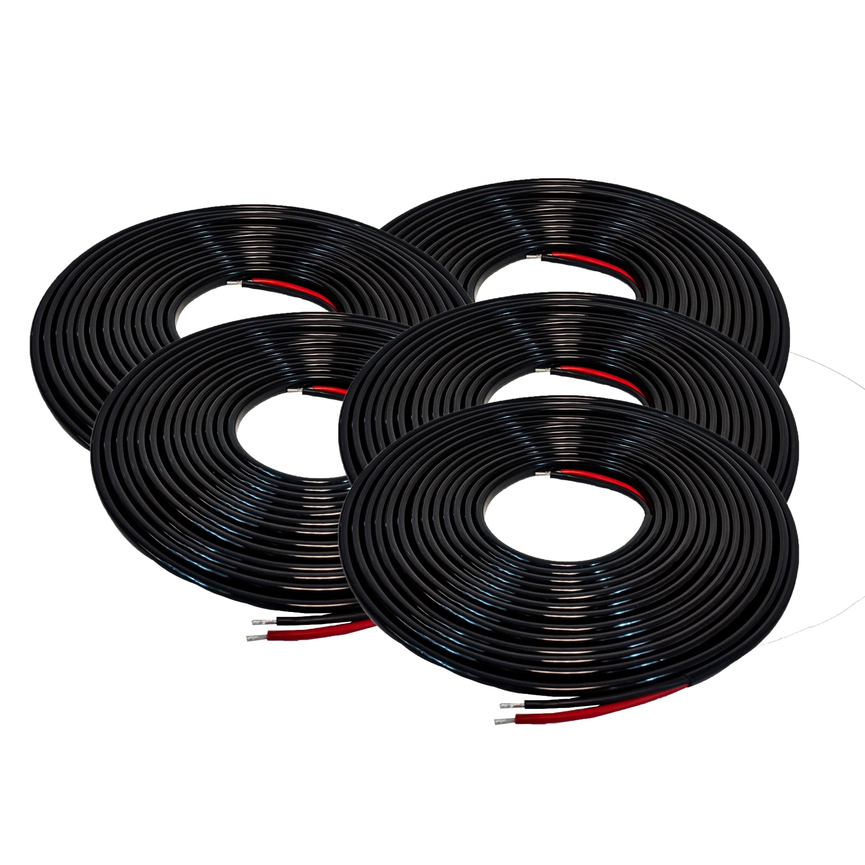 Pack of 5 OZUSA Automotive Electrical Cable AWG14 30ft 2Conductor