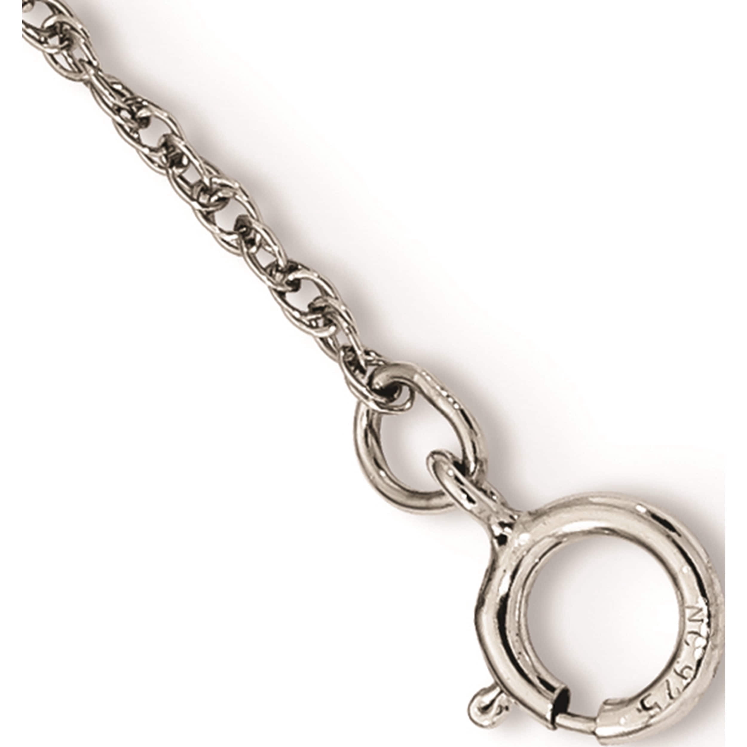 Sterling Silver & 12K Butterfly Faith Necklace Made In United States qbh176-18
