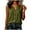 Army Green, variant on cocolona Summer Linen Tank Tops for Women Crew Neck Sleeveless Button Shirts Trendy Casual Solid Color Blouses