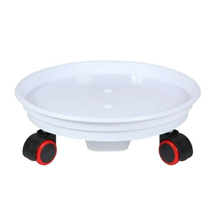 

Flower Plate Cushion Base Thickened Mobile Tray with Universal Wheels