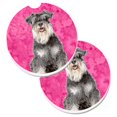 thumbnail image 1 of Pink Schnauzer Set of 2 Cup Holder Car Coaster, 1 of 1