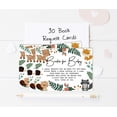 thumbnail image 4 of Inkdotpot 30Jungle Animals Gender Neutral Baby Shower Book Request Cards Bring A Book Instead Of A Card Baby Shower Invitations Inserts Games, 4 of 6