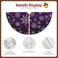 thumbnail image 3 of Sikiie Snowflake Gradient Purple Nativity Christmas Tree Skirt, Jesus Christian Winter Holiday Tree Mat Decoration(30-48IN)30", 3 of 6