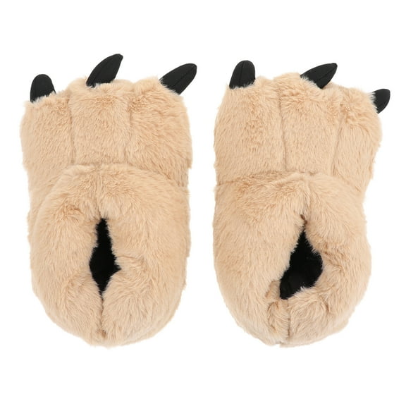 Sipeihong Furry Paw Slippers for Kids & Adults - Cartoon Plush House Shoes
