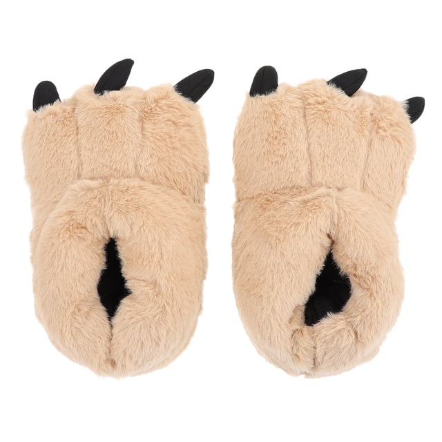 1 par de zapatillas de invierno de invierno zapatillas de peluche cómodas zapatillas de dibujos animados zapatillas